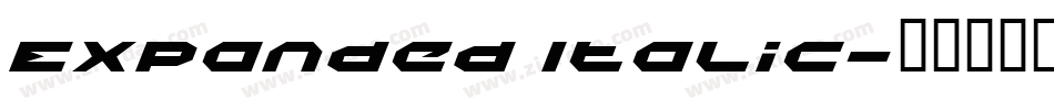 Expanded Italic字体转换